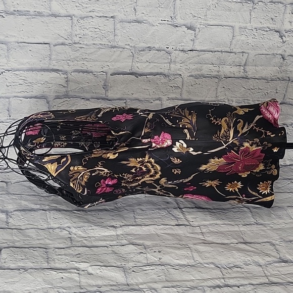 JALOUX/ZALU Floral Lacey Silk Women's‎ Lingerie Large - Picture 6 of 9